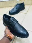 Timberland Oxfords - Men's Black Canvas/Faux Leather - 3