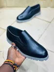 Timberland Oxfords - Men's Black Canvas/Faux Leather - 5