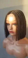 Blunt Cut Wig - Dark Brown - 2