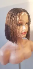 Blunt Cut Wig - Dark Brown - 4