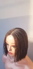 Blunt Cut Wig - Dark Brown - 5