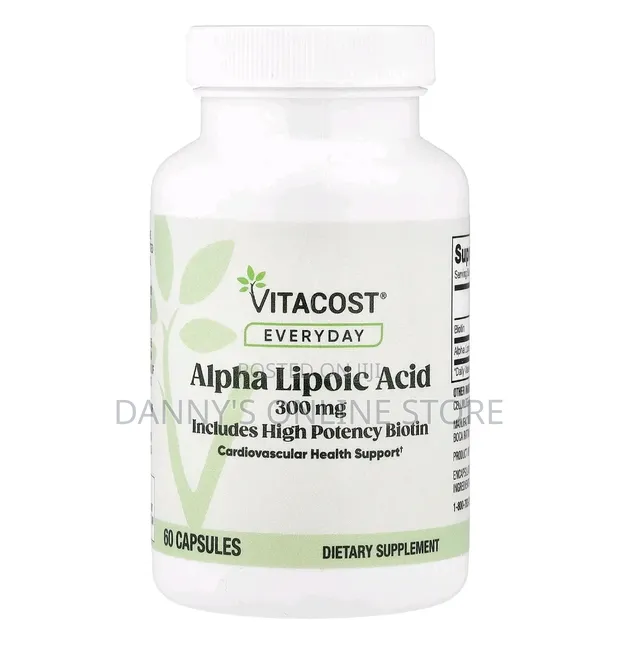 Alpha Lipoic Acid with Biotin, 300mg, 60 Capsules - 1