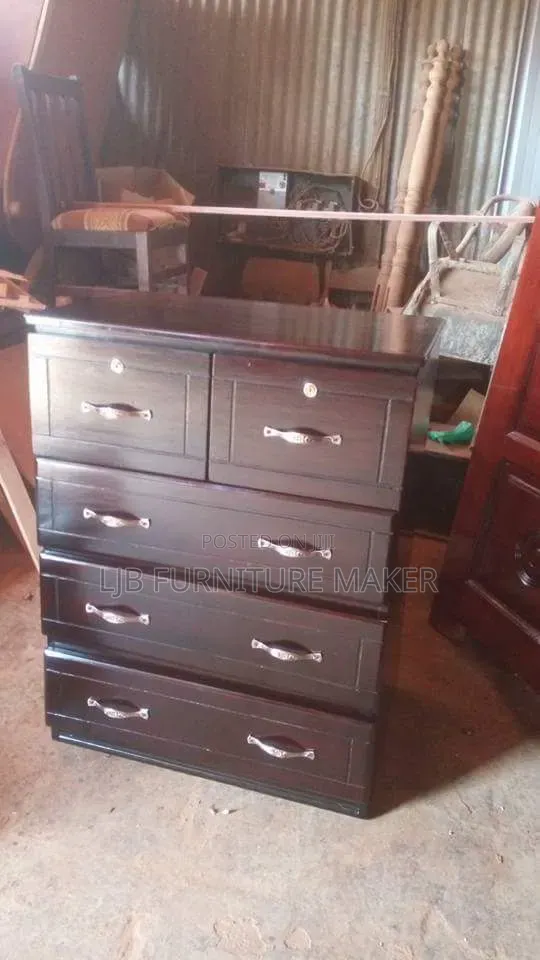 Coffee Brown Chest of Drawers - 1