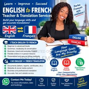 French to English Teacher/Translator - Female Professional