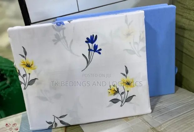 Floral Print Cotton Bedsheets (5x6 Bed) - 1
