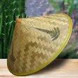 Traditional Chinese Hand Woven Bamboo Conical Hat - 5