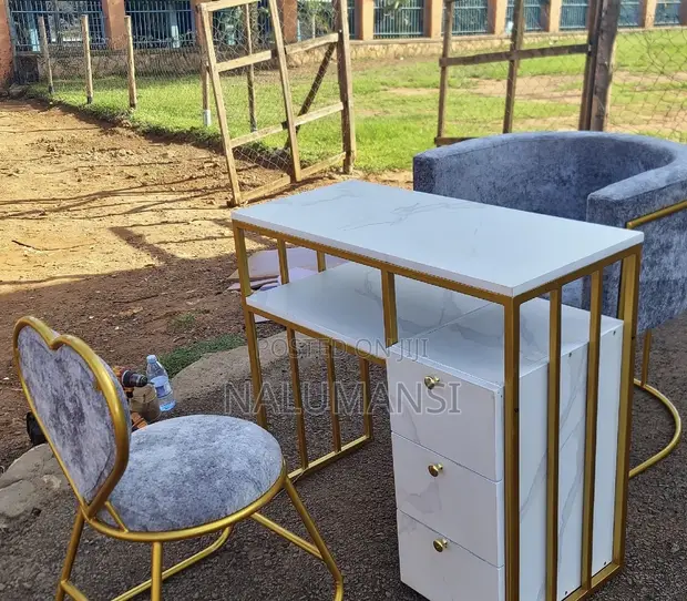 Classy Salon Nail Table and Chairs Combo - 1