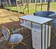 Classy Salon Nail Table and Chairs Combo - 1