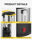 15L Stainless Steel Electric Hot Water Urn with Tap - 3