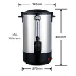15L Stainless Steel Electric Hot Water Urn with Tap - 5