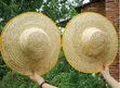 Chinese Wide Woven Straw Farmer's Sun Hat - 2