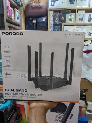 Porodo 4G Dual Band Portable WiFi Router AC1200
