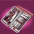 Leather Cased Manicure Pedicure Kit - 1
