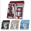 Leather Cased Manicure Pedicure Kit - 2