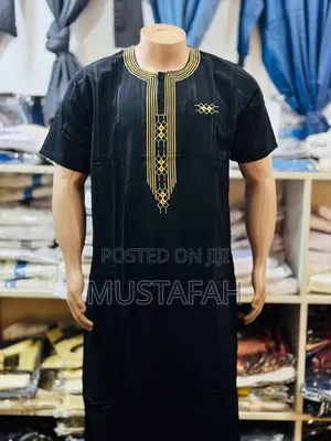 Simple Design Short Sleeve Kanzu