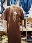 Simple Design Short Sleeve Kanzu - 2
