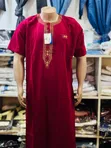 Simple Design Short Sleeve Kanzu - 5