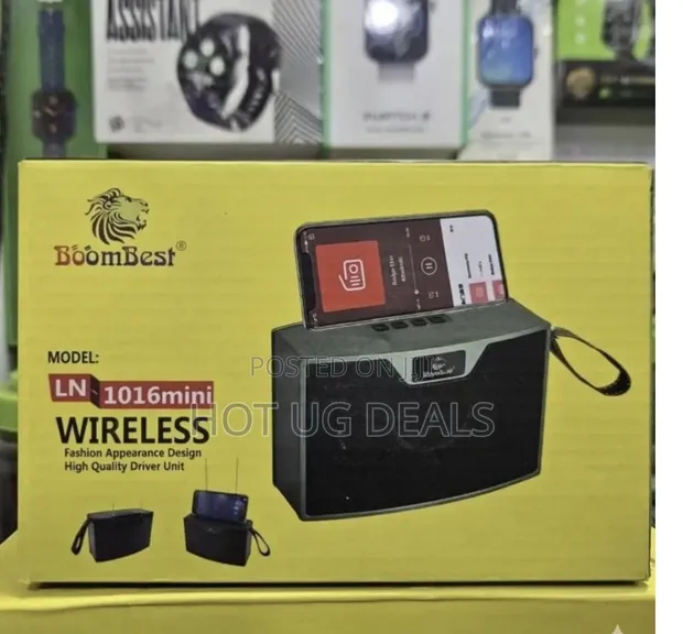 BoomBest LN-1016mini Portable Wireless Speaker with Phone Holder - 1