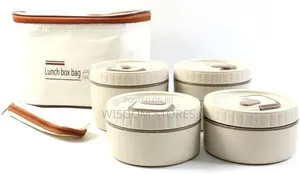 Leak-Resistant Food Storage Tiffin Set with Carry Bag