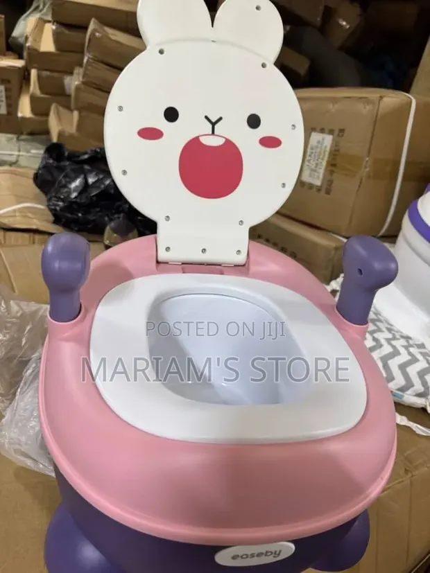 Child's Potty Training Chair - Pink & Purple Rabbit - 1