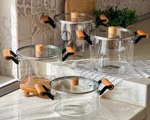High Quality Borosilicate Glass Saucepans
