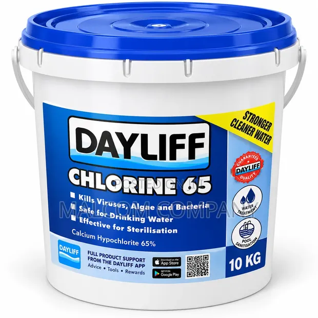 Dayliff Chlorine 65 5KG - Calcium Hypochlorite Water Treatment - 1