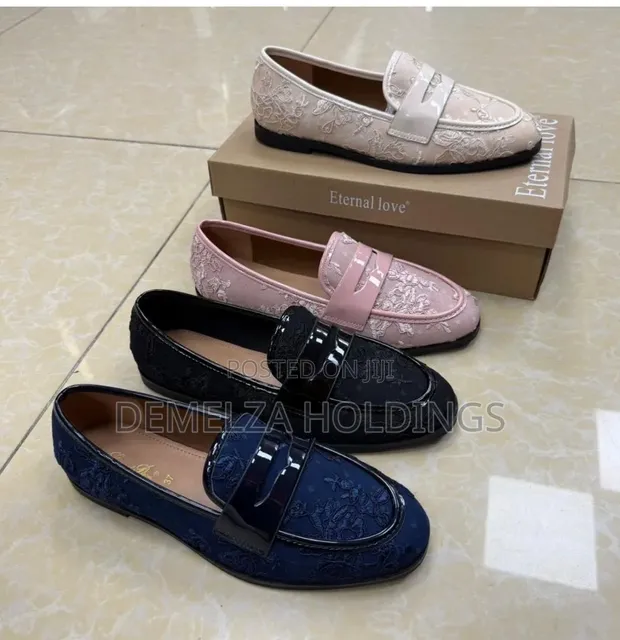 Andarina Ladies Camo Loafers - Blue - 1
