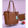 Chris Bella 2-in-1 Brown Tot Bag Set - 1