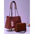 Two Piece Ladies Bags - Genuine Leather - 2