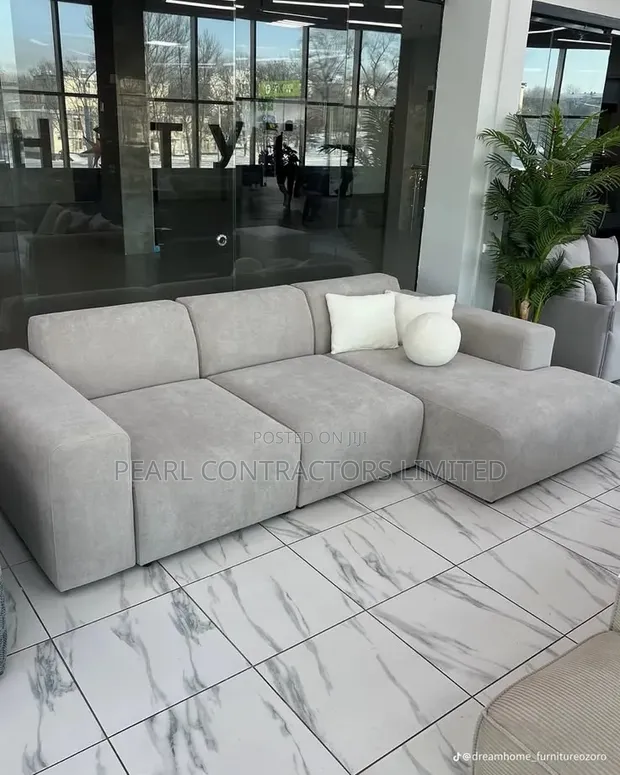 Brand New High-Density Mini L-Shaped Sofa Couches - 1