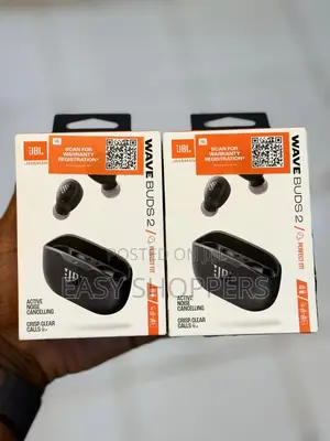 JBL Wave Buds 2 Black True Wireless Earbuds with ANC