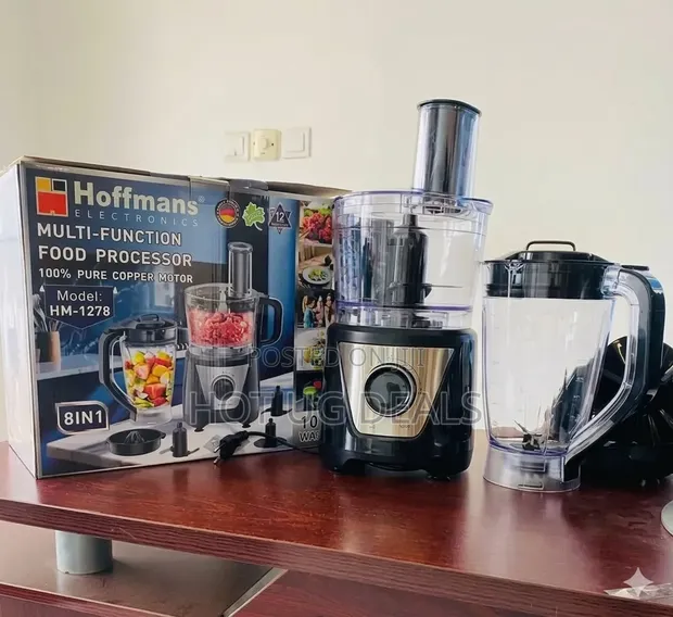 Hoffmans HM-1278 8-in-1 Food Processor & Blender - 1000W - 1