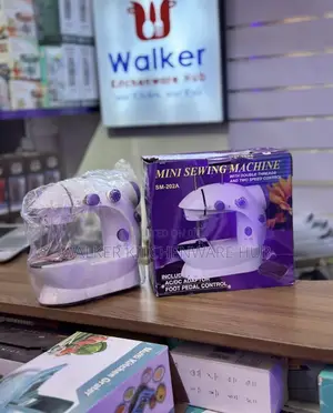 Mini Sewing Machine with Double Threads & Two Speed Control