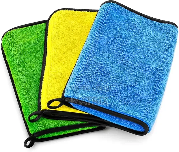 Microfiber Cleaning Cloths for Car, Bike, Home (12 Pcs) - 1