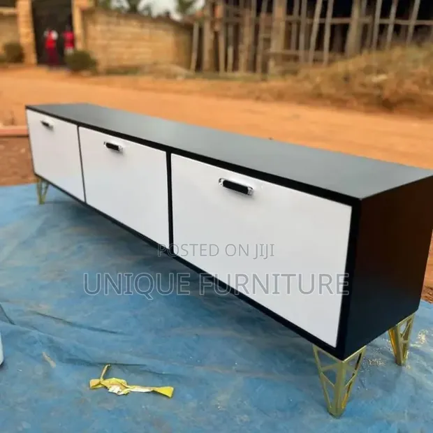 New Wood-Mode TV Stand with Shelves - 1