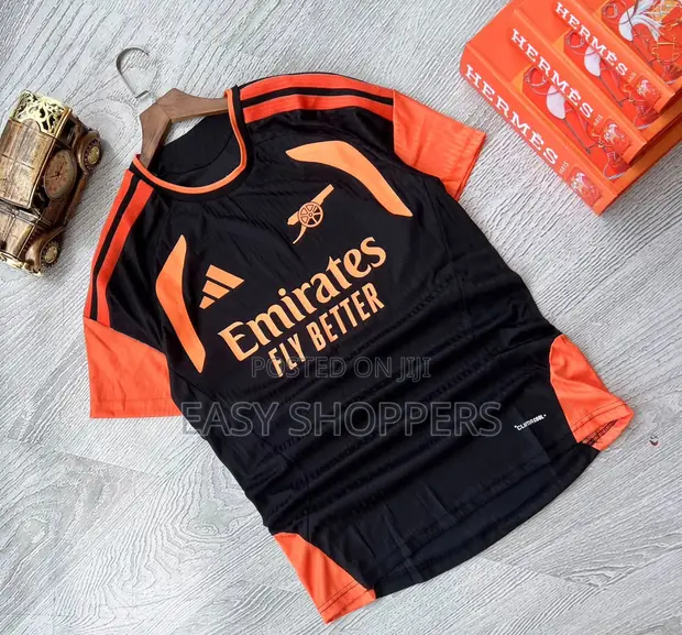 Arsenal FC 26/27 Training Jersey - Black/Orange - 1