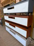 8ft & 6ft TV Stand with Drawers and Shelves - 2