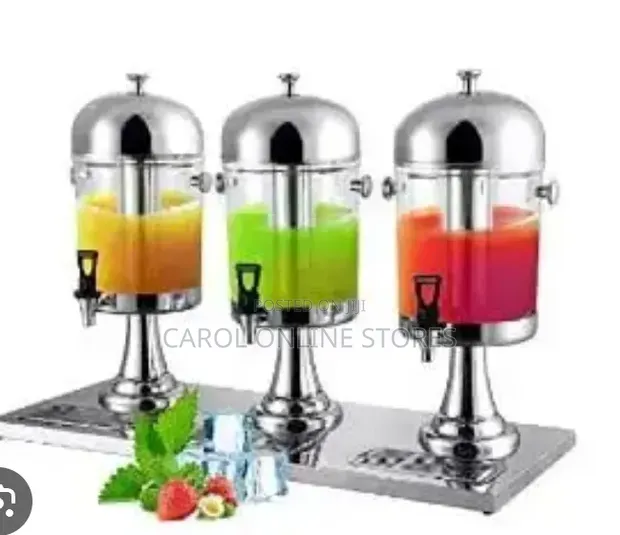 Triple Tank Commercial Juice Dispenser - 24 Liters - 1