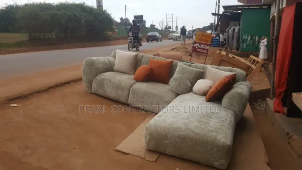 Elegant L-Shaped Sofa - 1