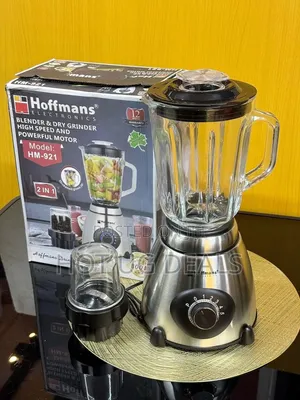 Hoffmans HM-920 2-in-1 Electric Glass Blender & Dry Grinder 1.5L