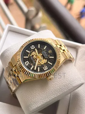 Golden Rolex Mechanical Watch