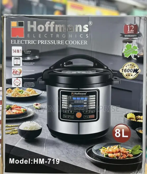 Hoffmans 8L Electric Pressure Cooker HM-719 - 1