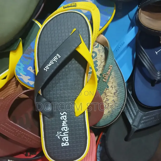 Bahamas Flip-Flops - Black & Yellow - 1