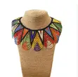Multi-Coloured Small Bead Netted Necklace - 2