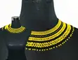 Yellow Craft Small Bead Netted Necklace - 1