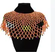 Orange Craft Small Bead Netted Necklace - 1