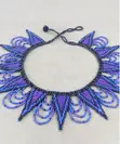 Purple Craft Small Bead Netted Necklace - 2