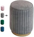 Striped Ottoman Poufs in All Colours - 2