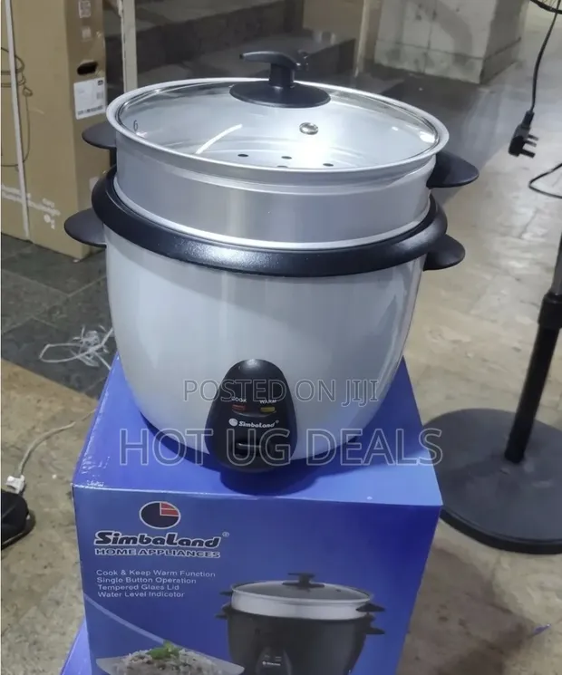 Simbaland 2.0L Rice Cooker Steamer (DRC-201M), Stainless Steel Pot - 1