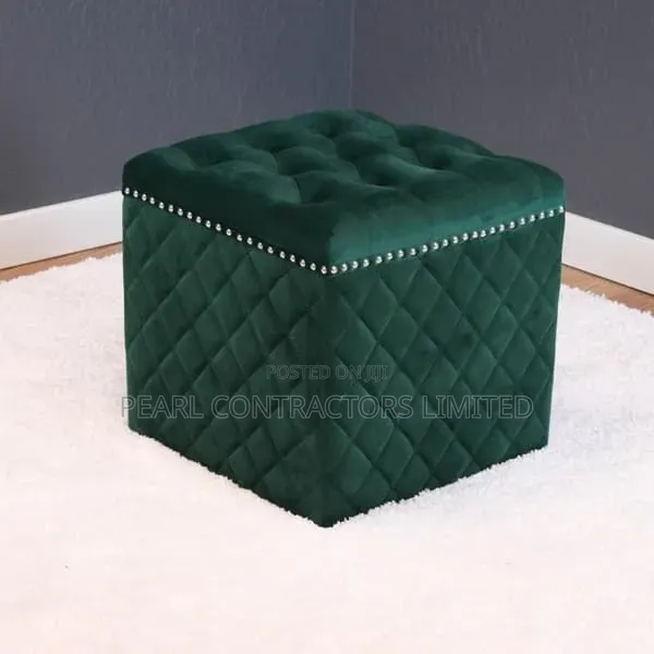 Square Ottoman Poufs with Hidden Storage - Any Colour - 1